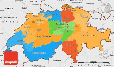 countries bordering switzerland.